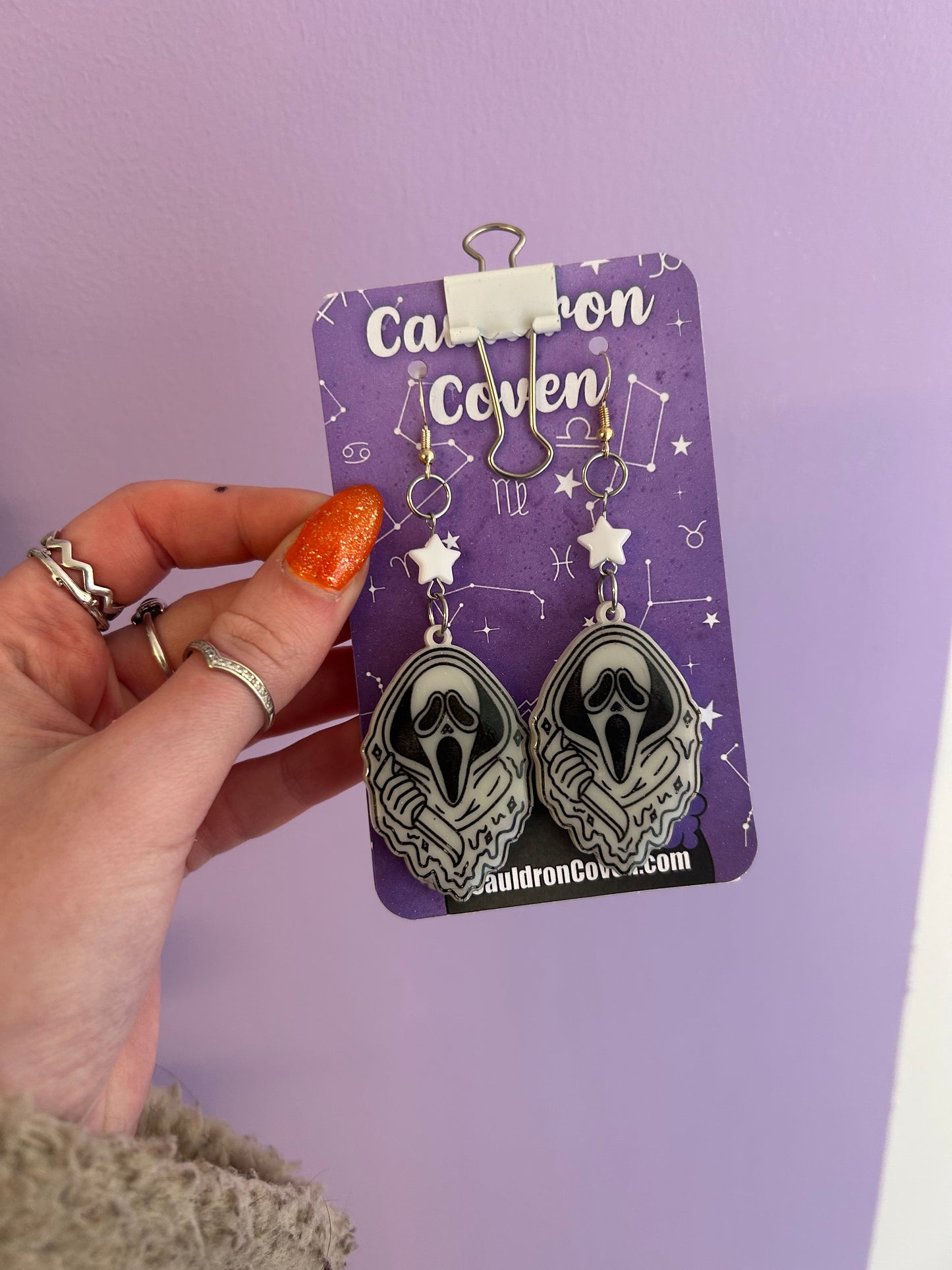 Screaming Resin earrings