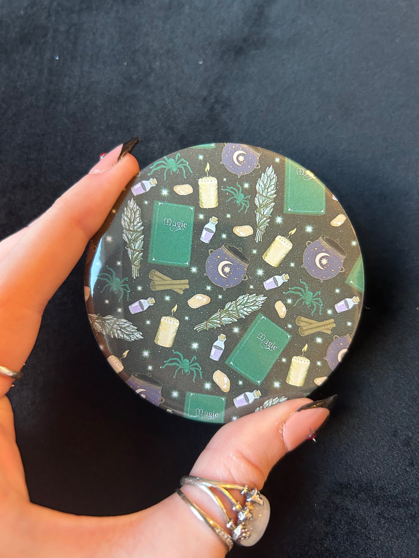 Witchy pocket Mirror