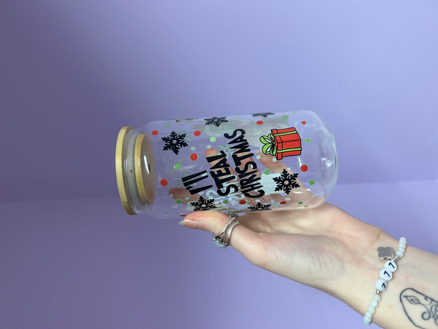 Grinchy clear Libbey glass