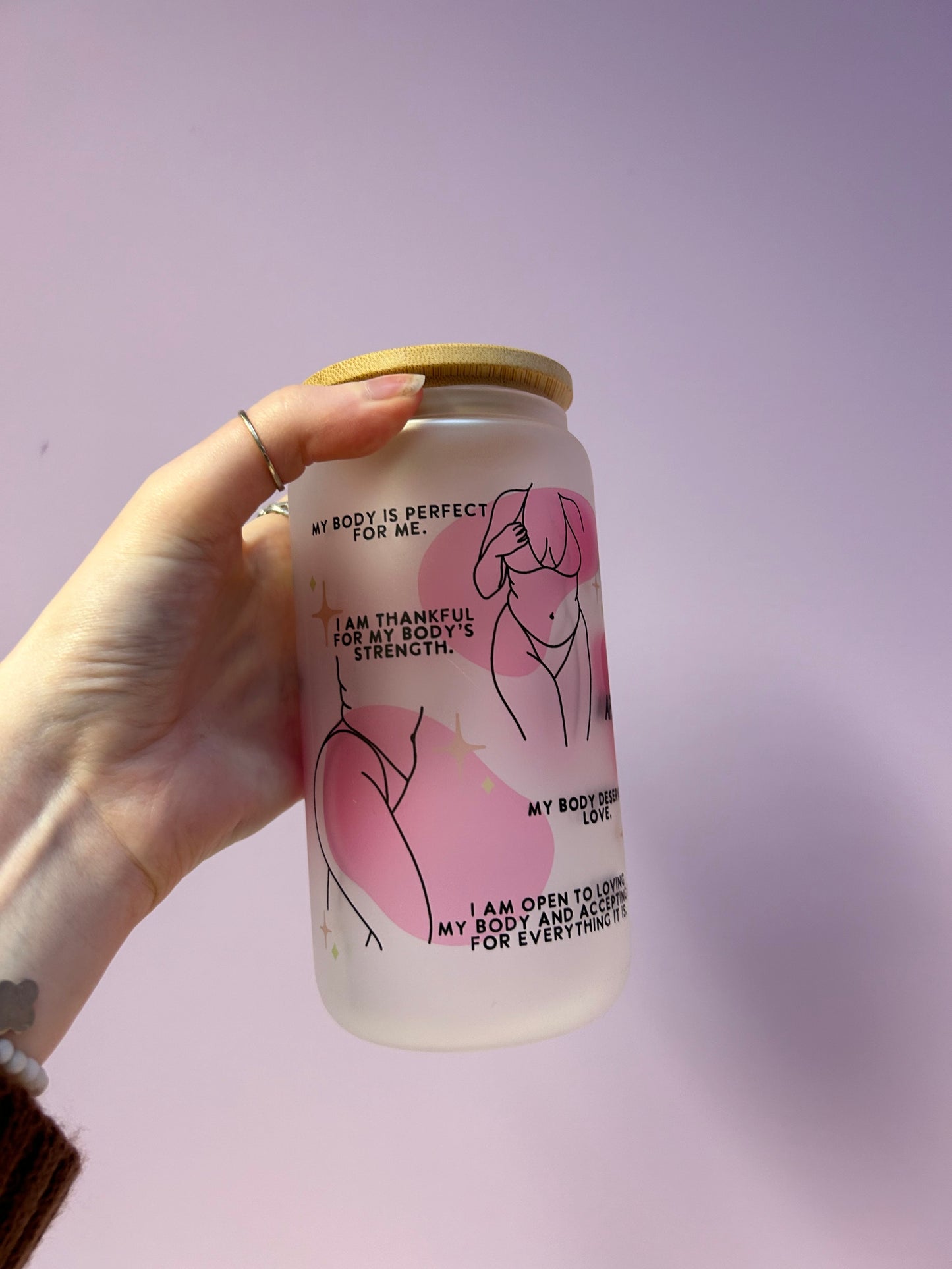 Body positive Libbey can glass