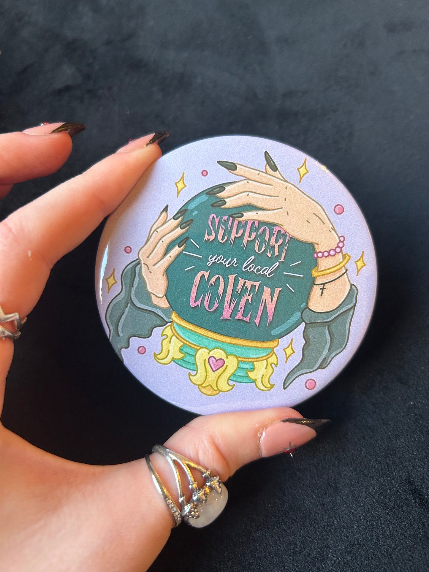 Support your local coven pocket Mirror