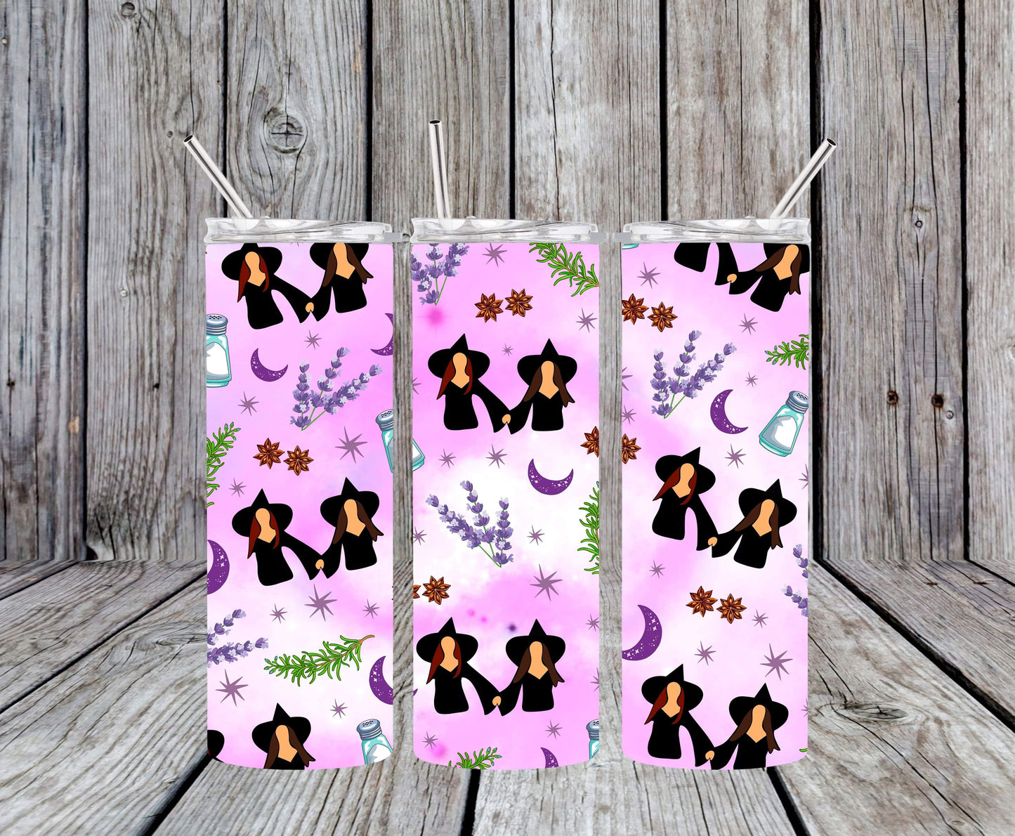 20oz magic sisters skinny tumbler