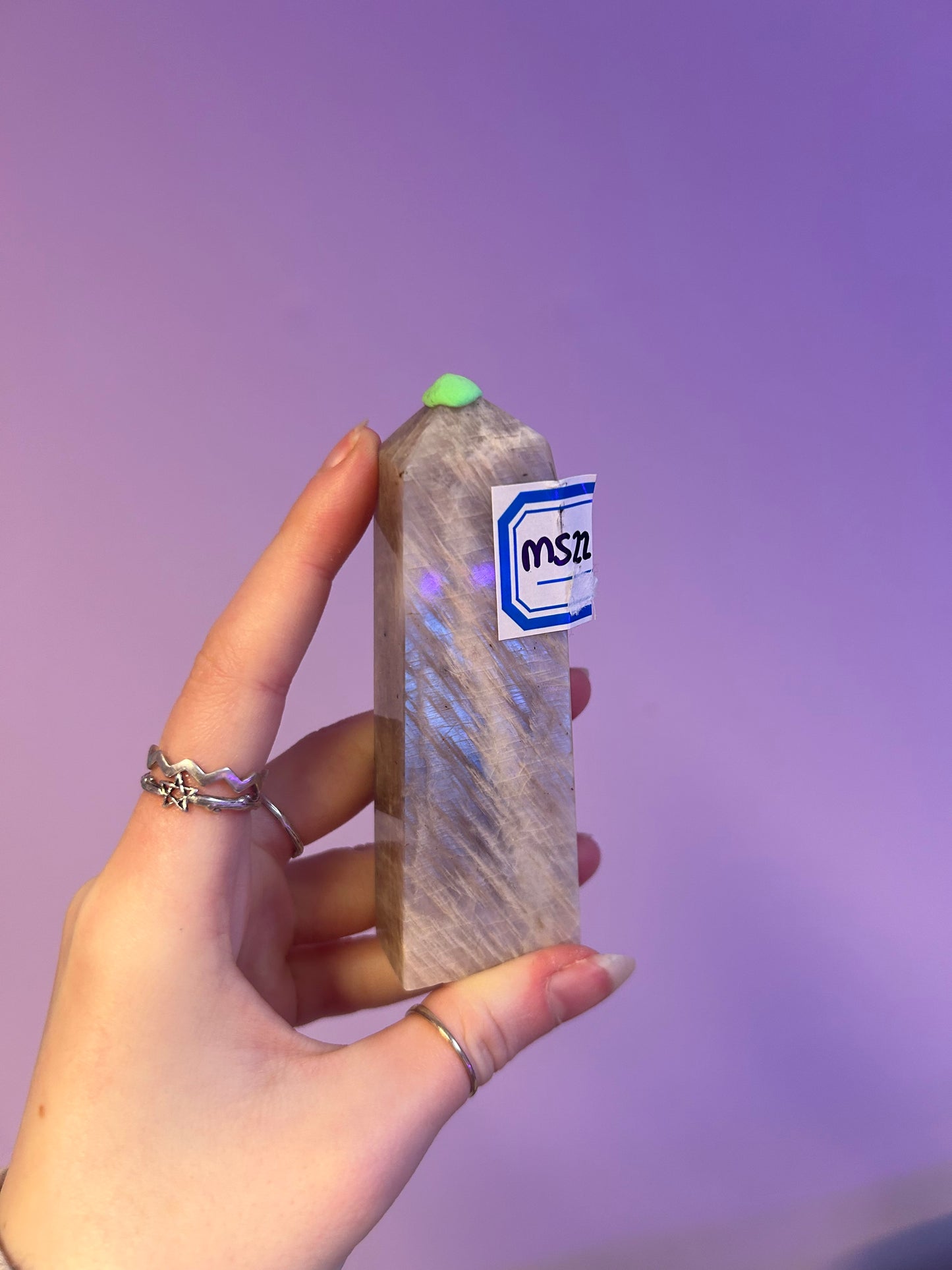 Moonstone flashy Crystal tower