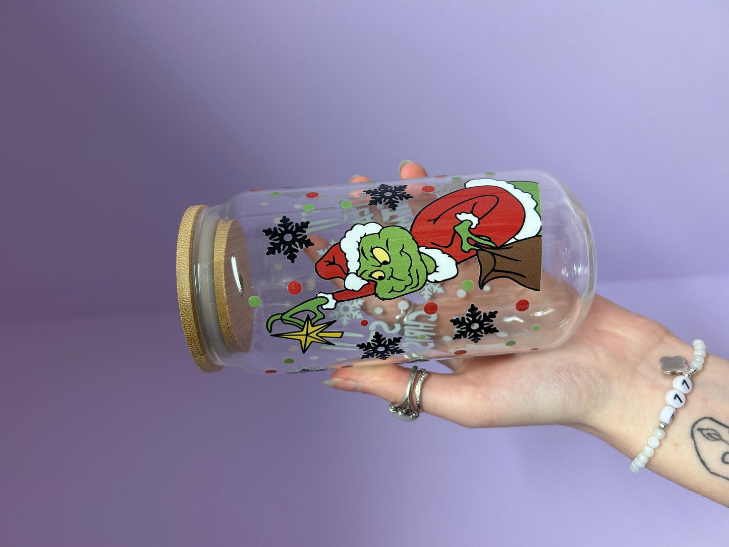 Grinchy clear Libbey glass