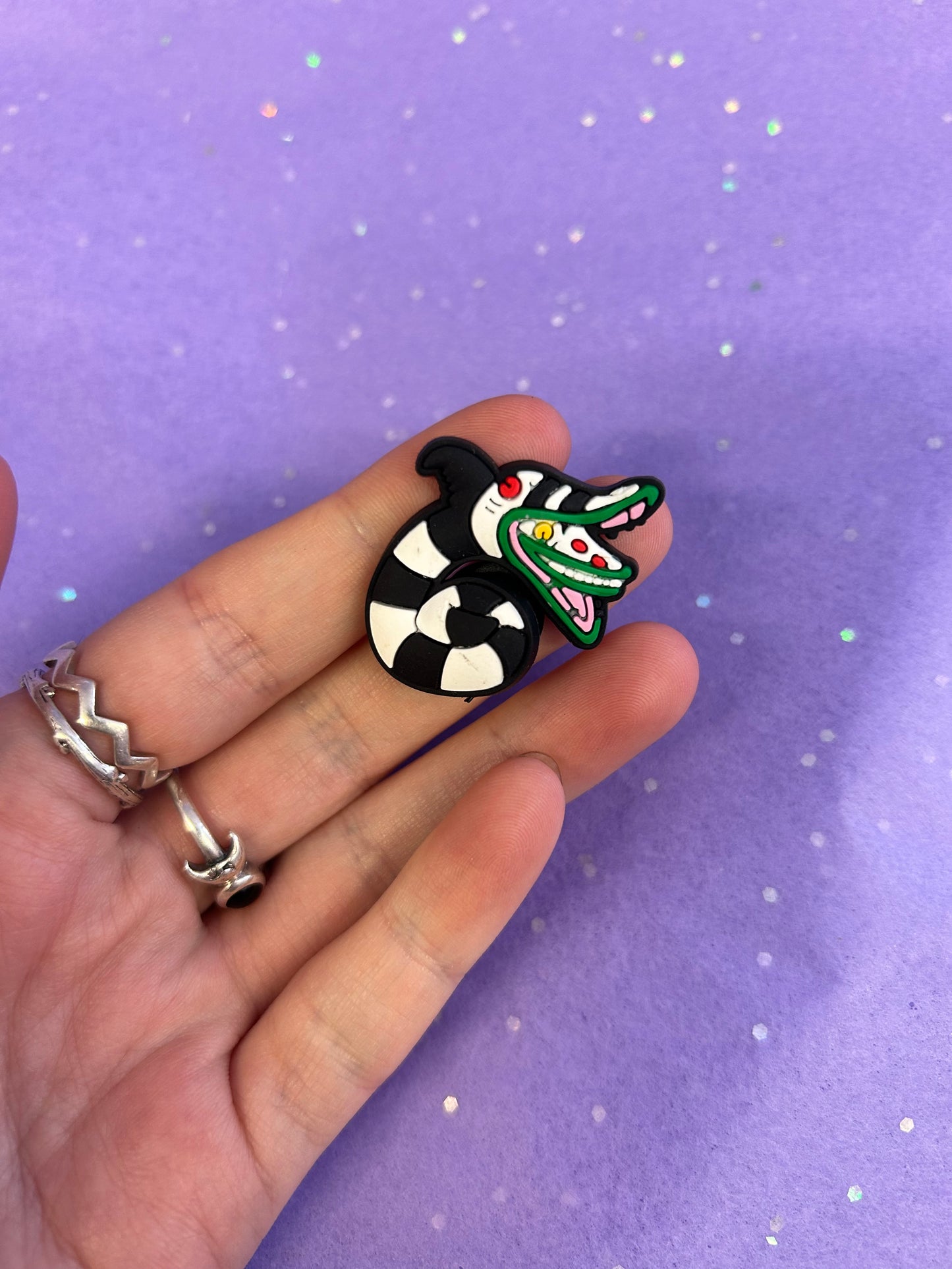 Sand snake croc charm