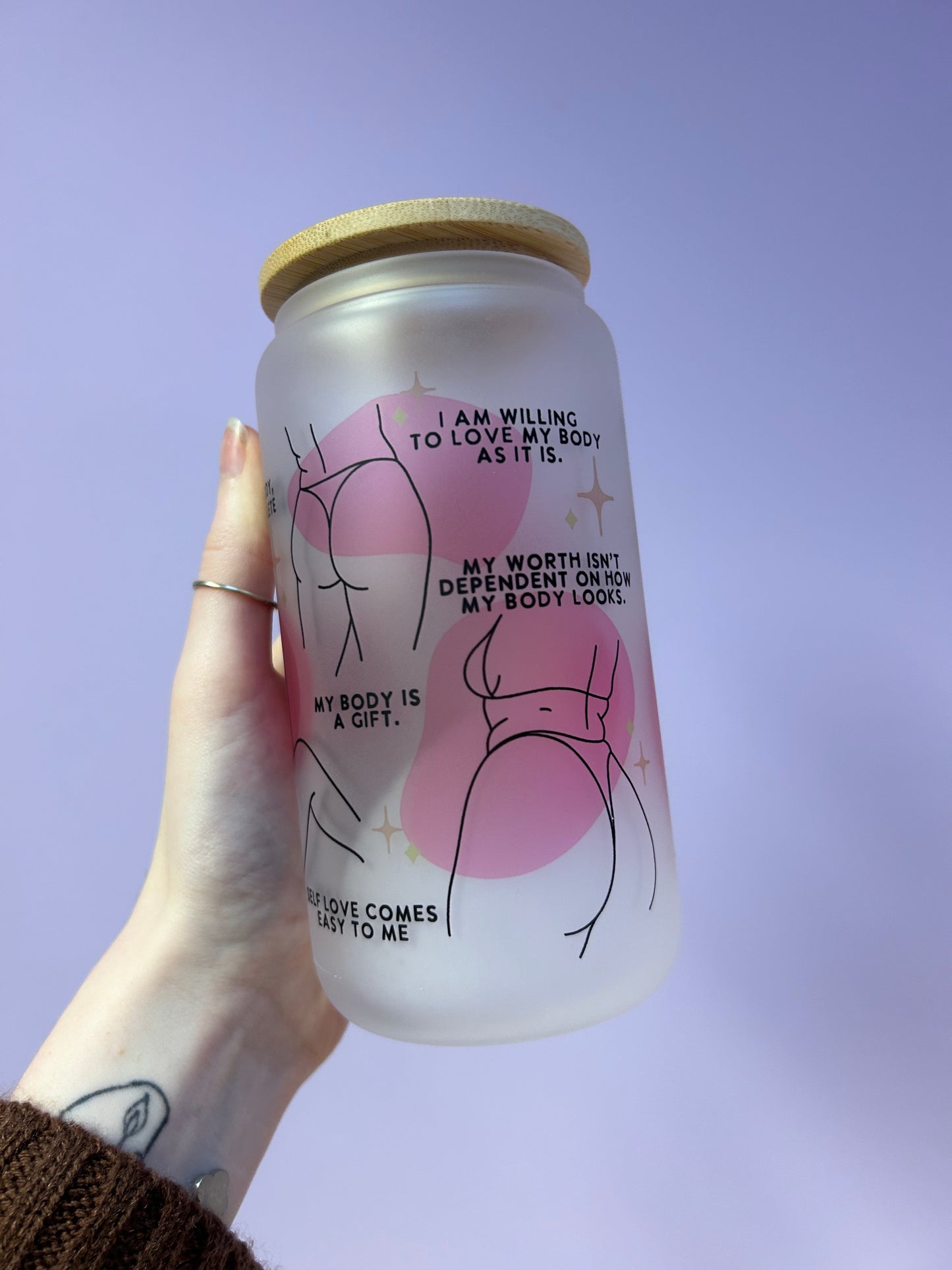 Body positive Libbey can glass