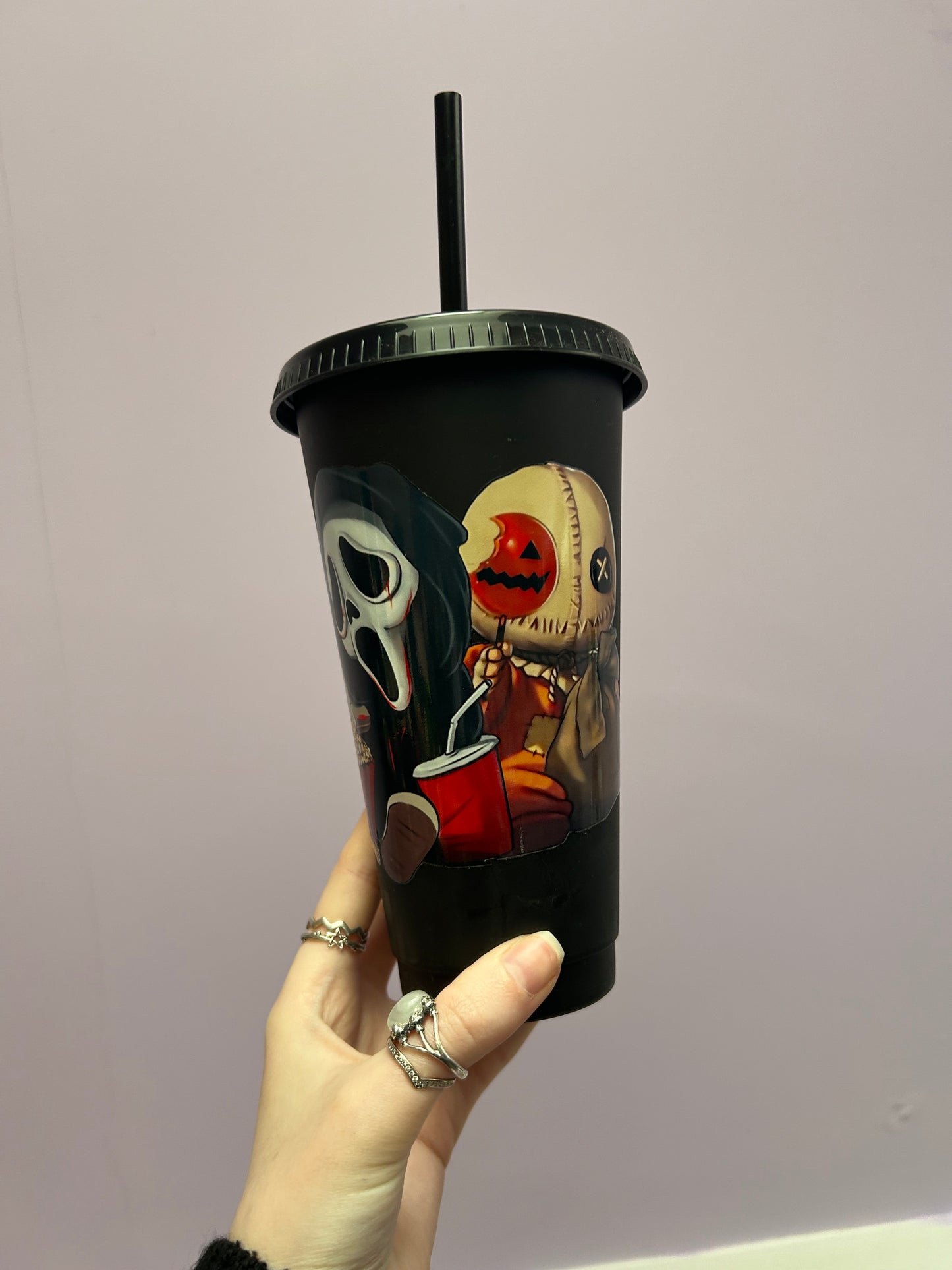 Horror movie duo 24oz cold cup