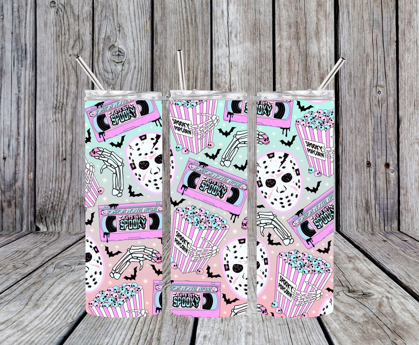 20oz pastel horror skinny tumbler