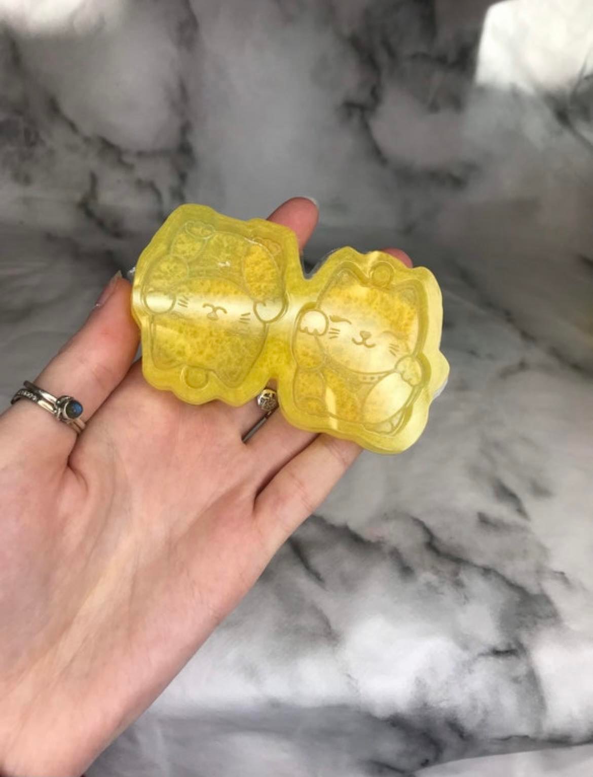 lucky cats- silicone earring moulds