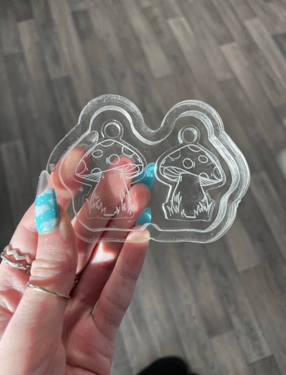 mushrooms - silicone earring moulds