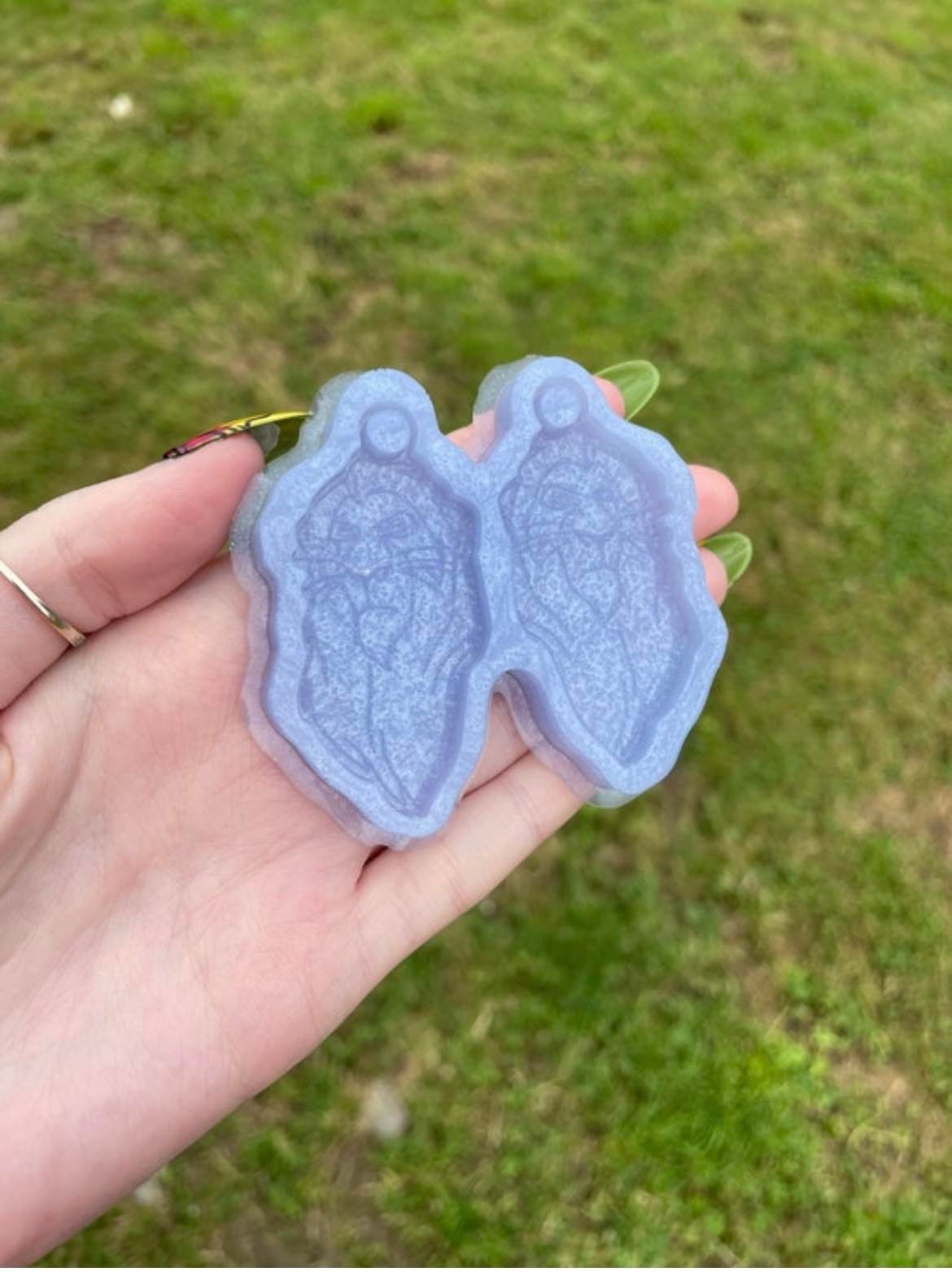 mean lion - silicone earring moulds