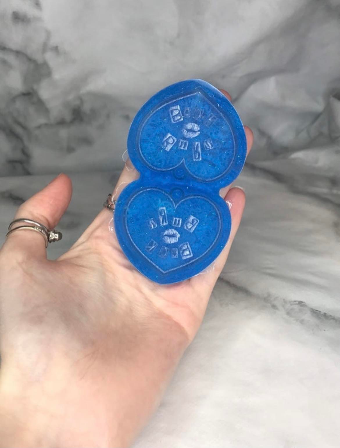 burn book hearts - silicone earring moulds