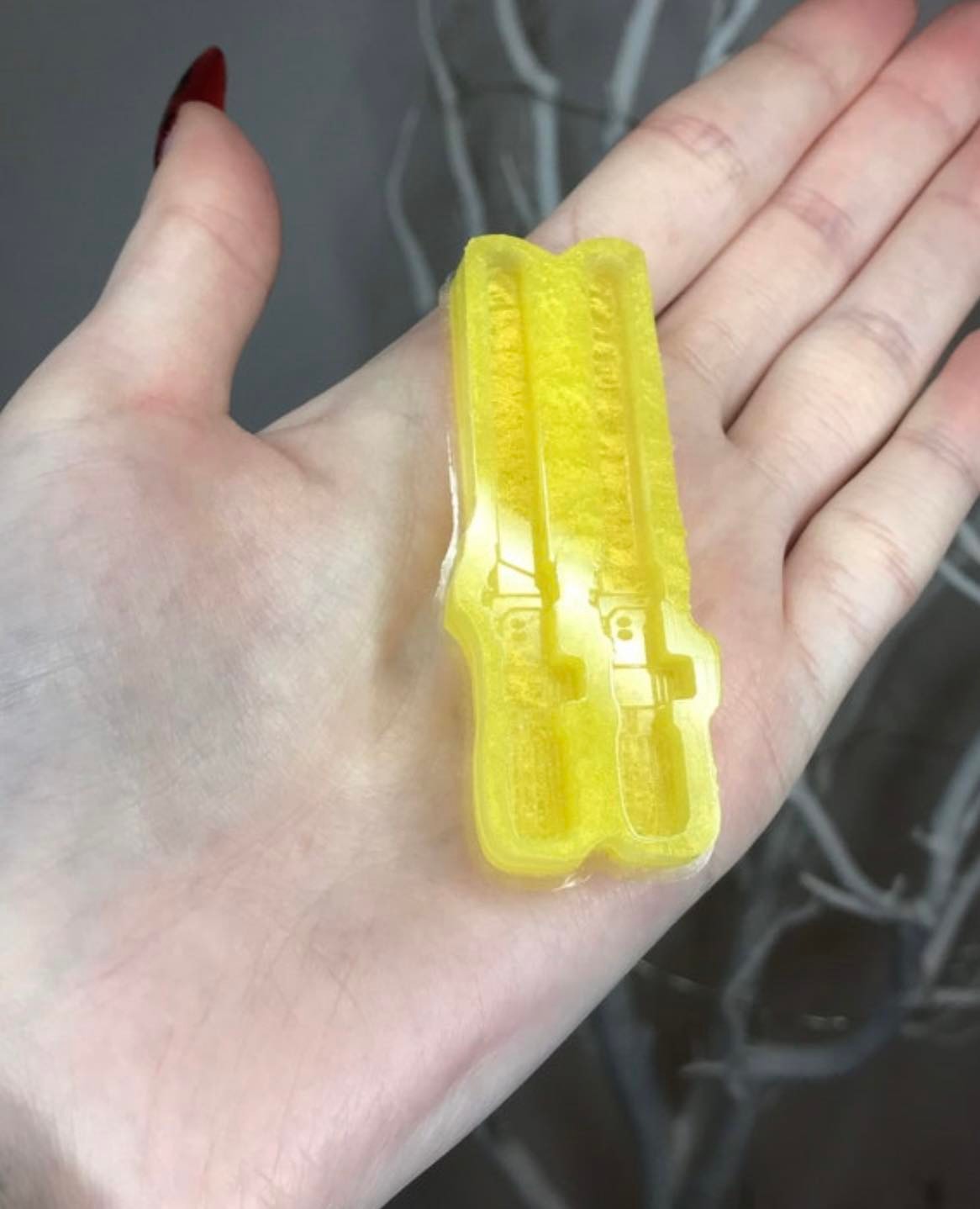 light wands - silicone earring mould