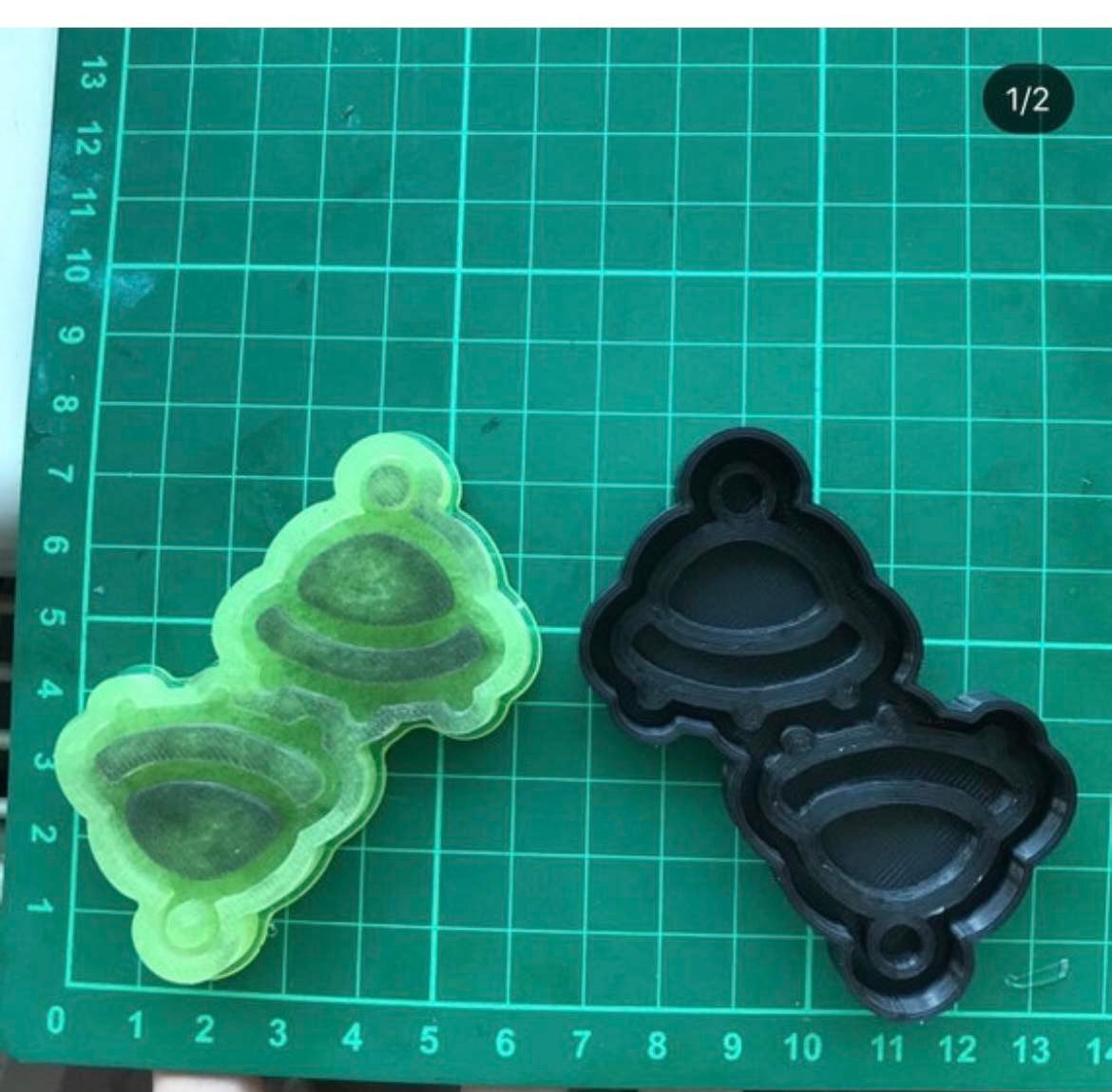 mini spaceships - silicone earring moulds