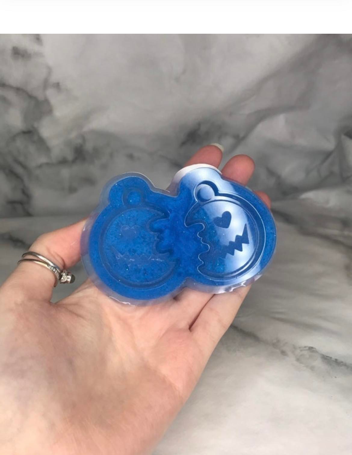 heart eyes sam - silicone earring moulds