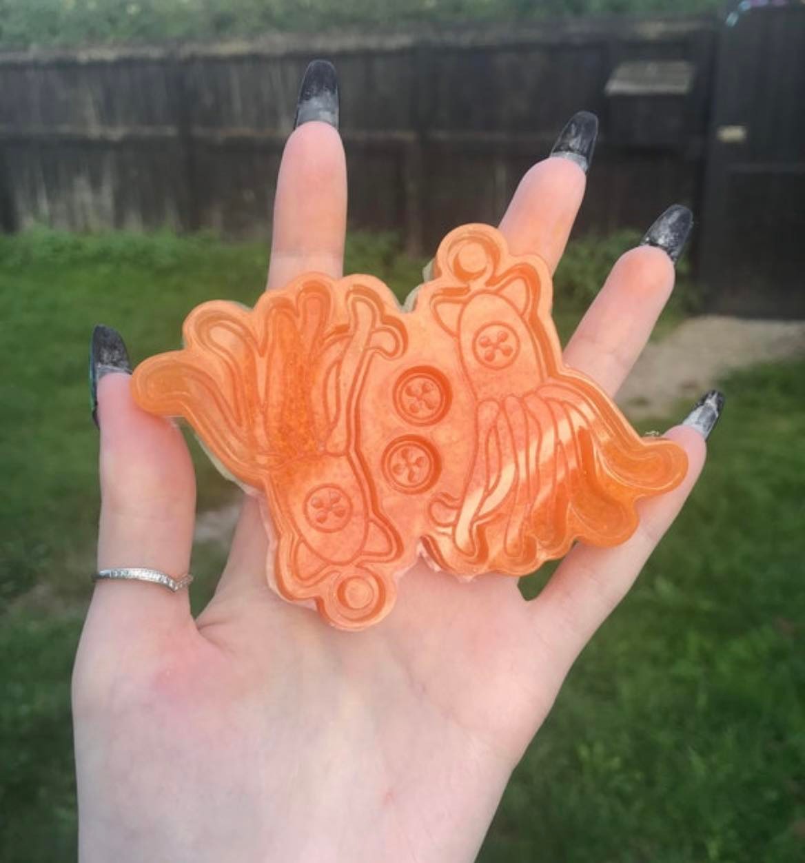 button toy - silicone earring mould