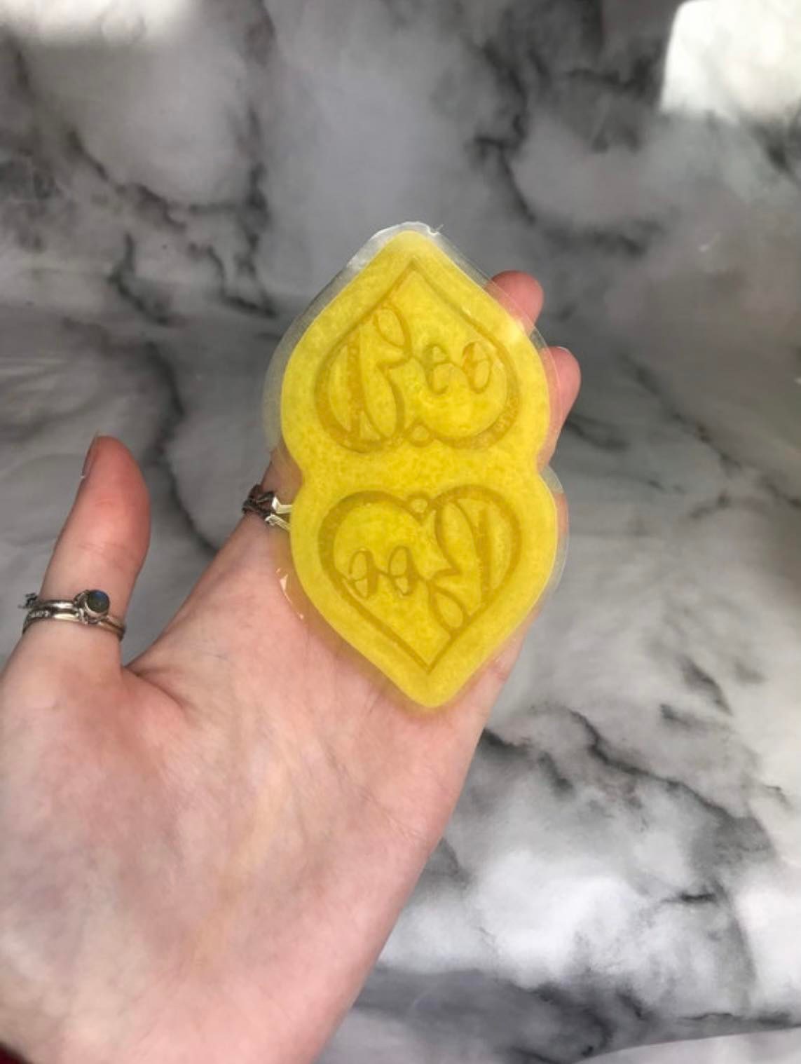 boo hearts - silicone earring moulds