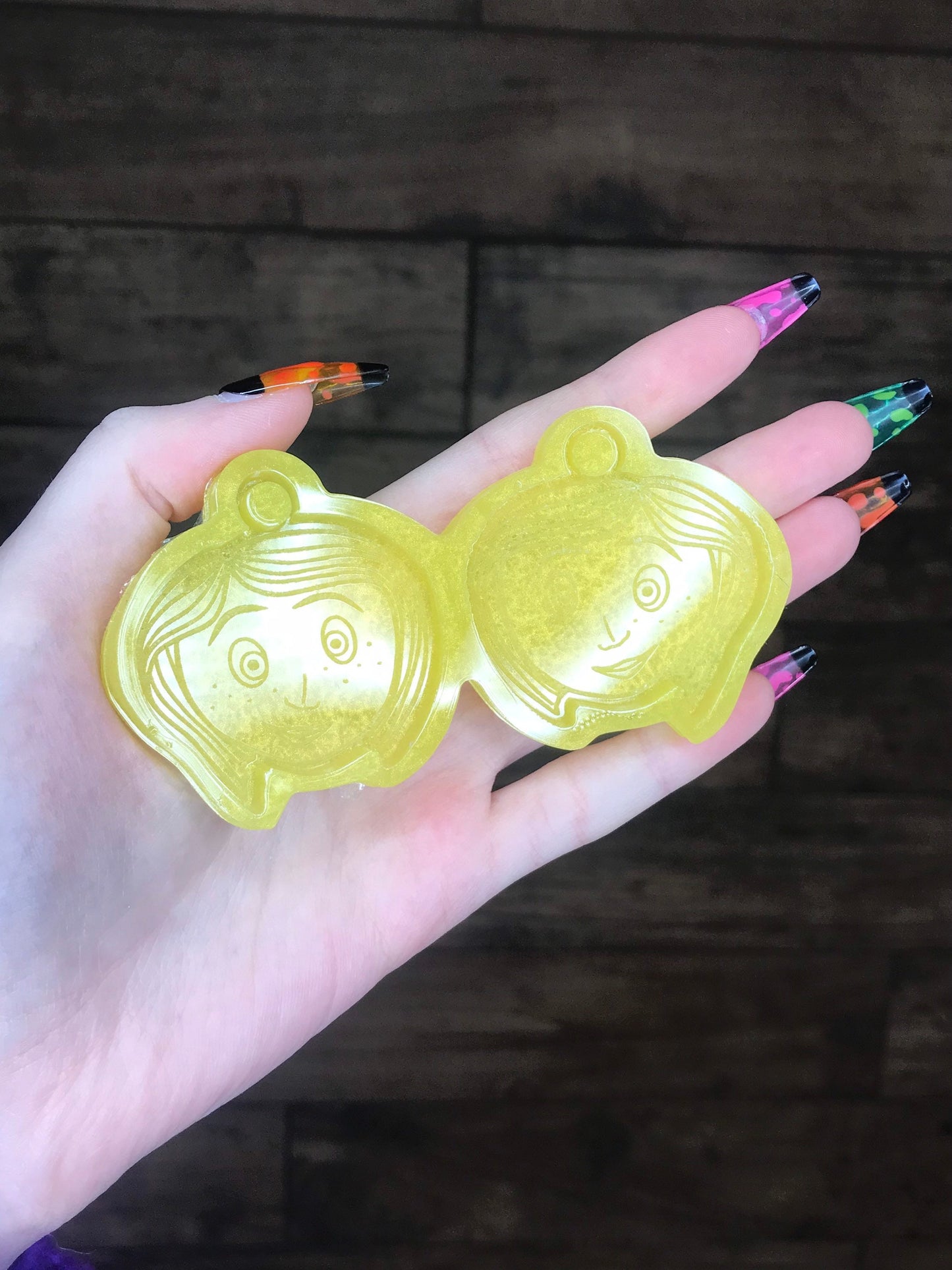 button girl silicone earring mould|mould only for resin crafts| Made to order