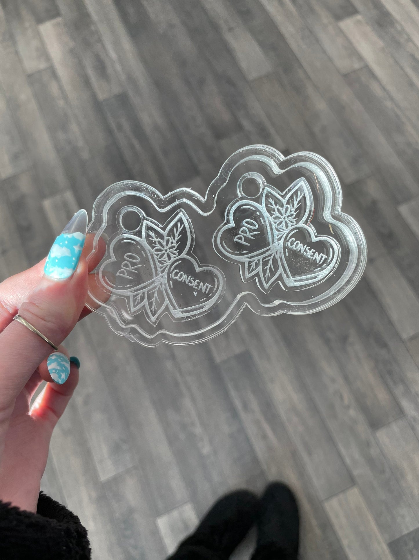 Pro consent silicone earring mould|mould only for resin crafts| Made to order