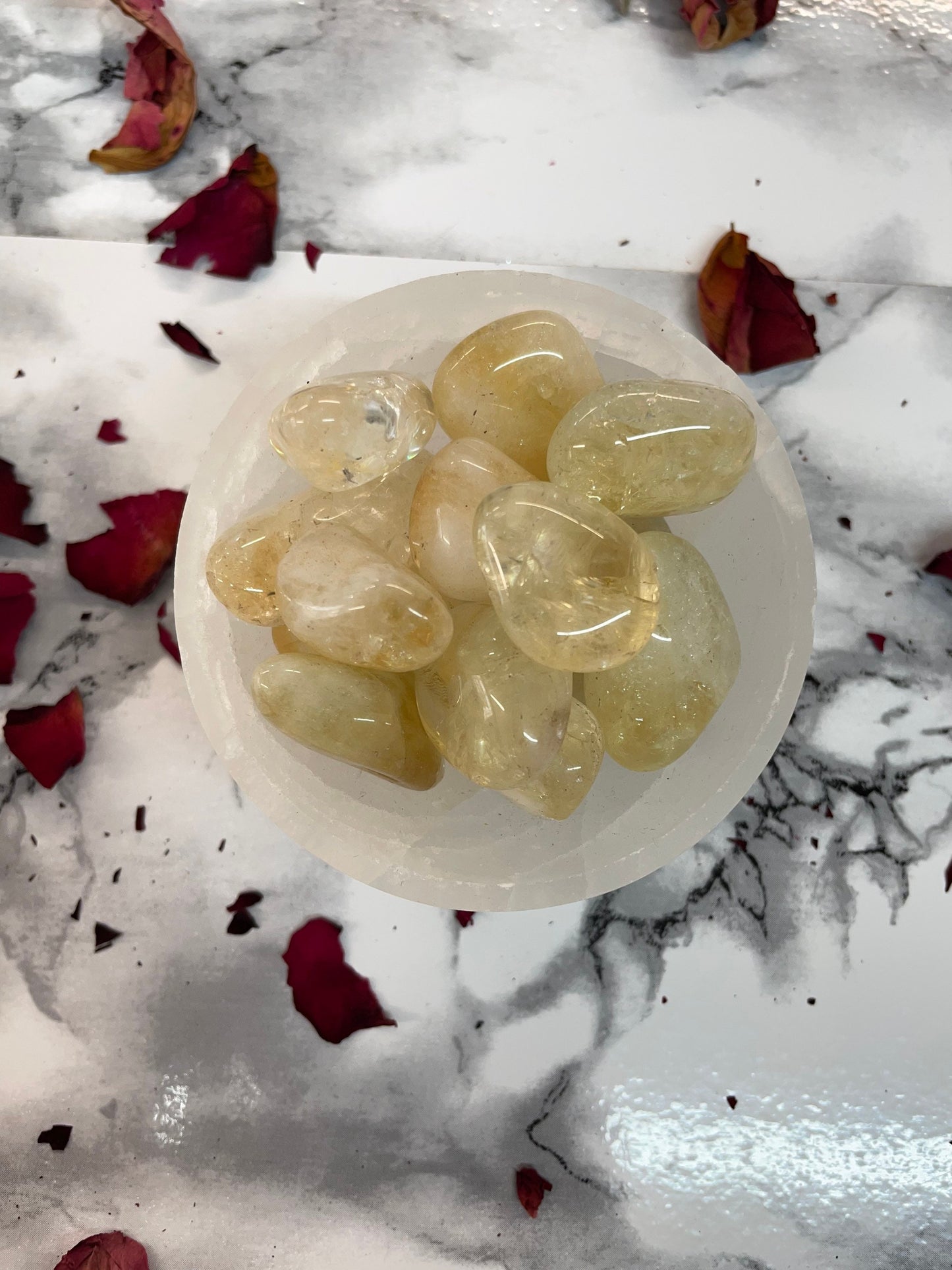 Citrine Polished tumble stones