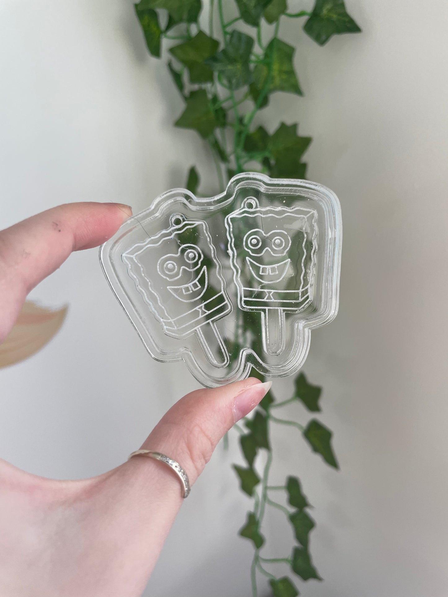 Ice cream Bob pants silicone earring mould