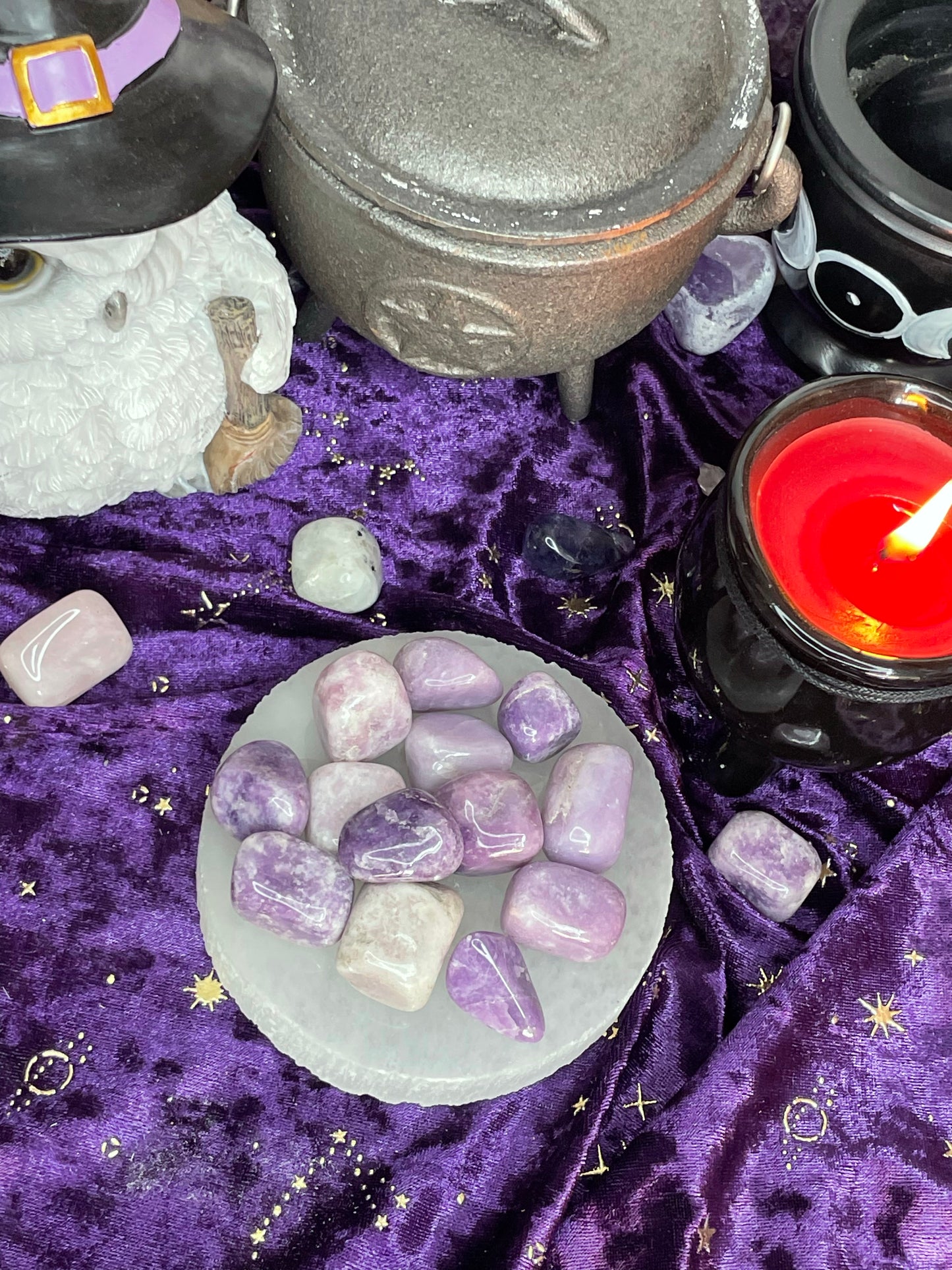 Lepidolite Polished tumblestone