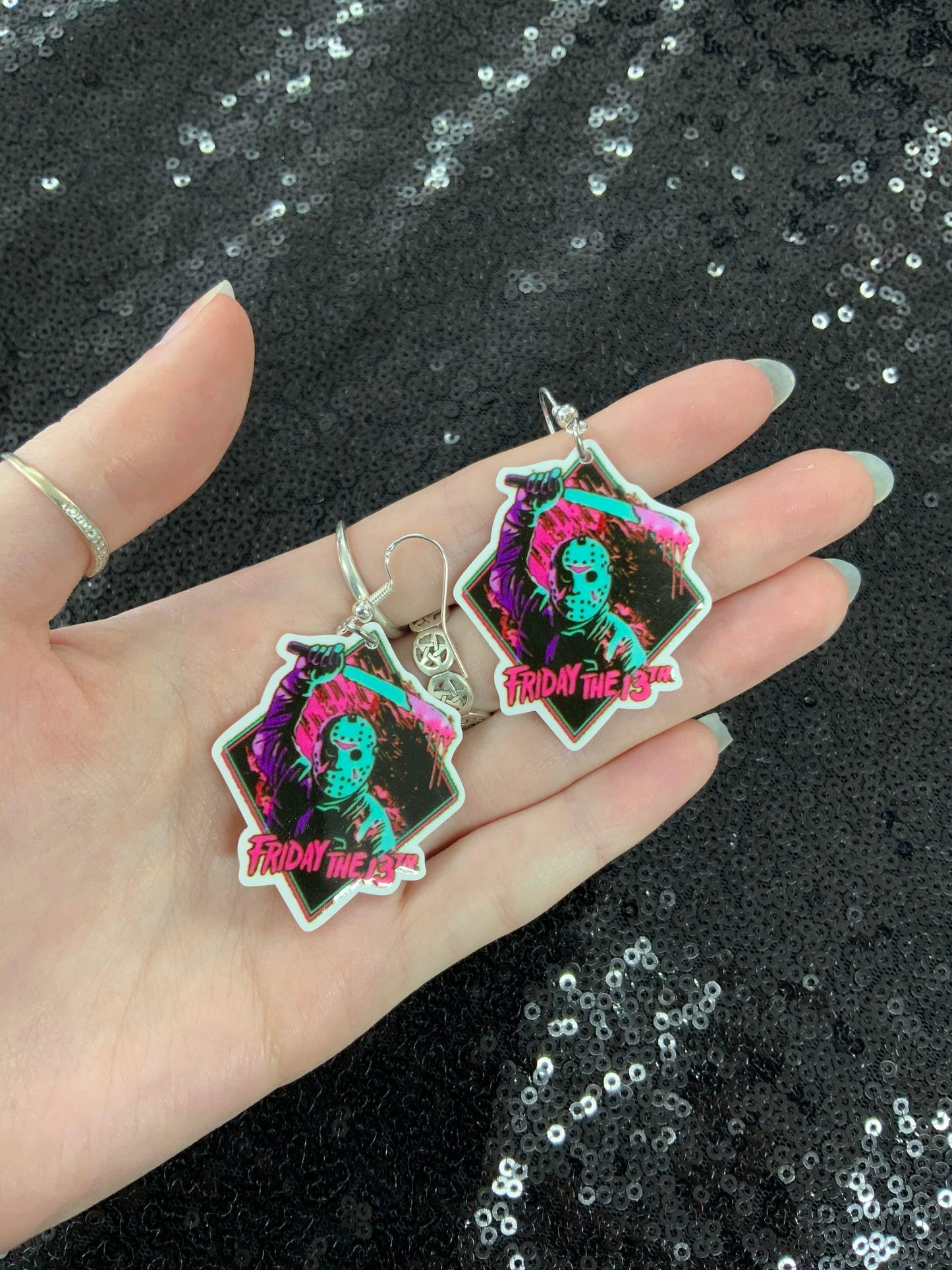 Friday the 13th earrings