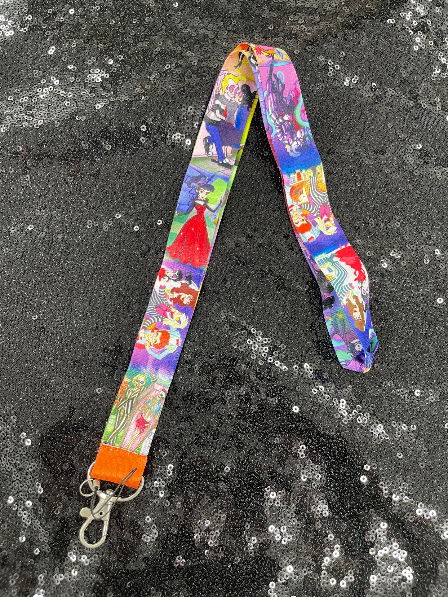 Beetlejuice lanyard