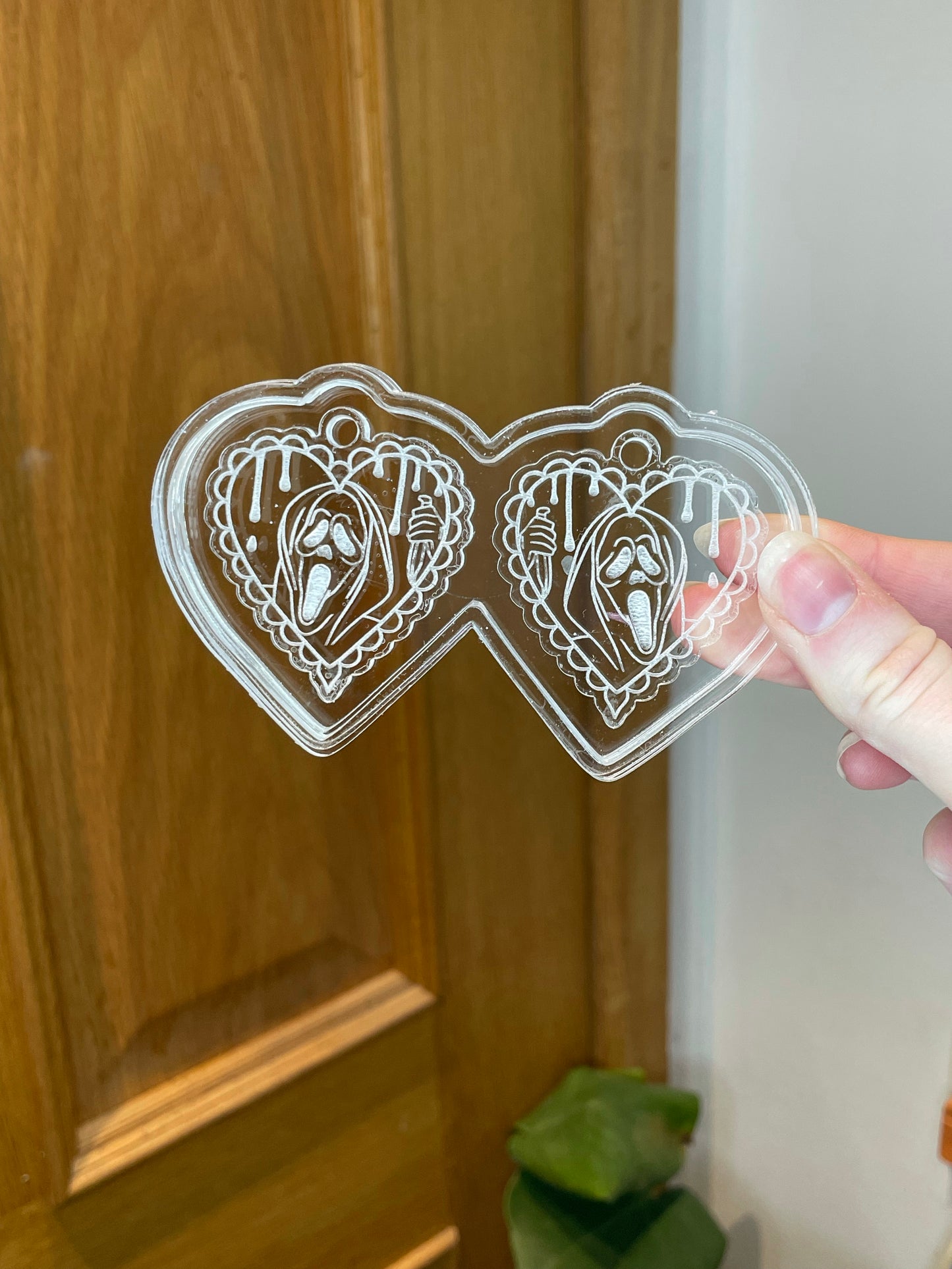 Masked killer Hearts silicone mould