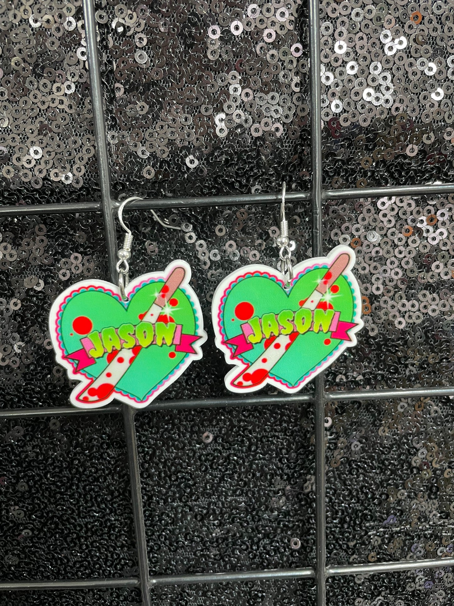 Jason heart earrings