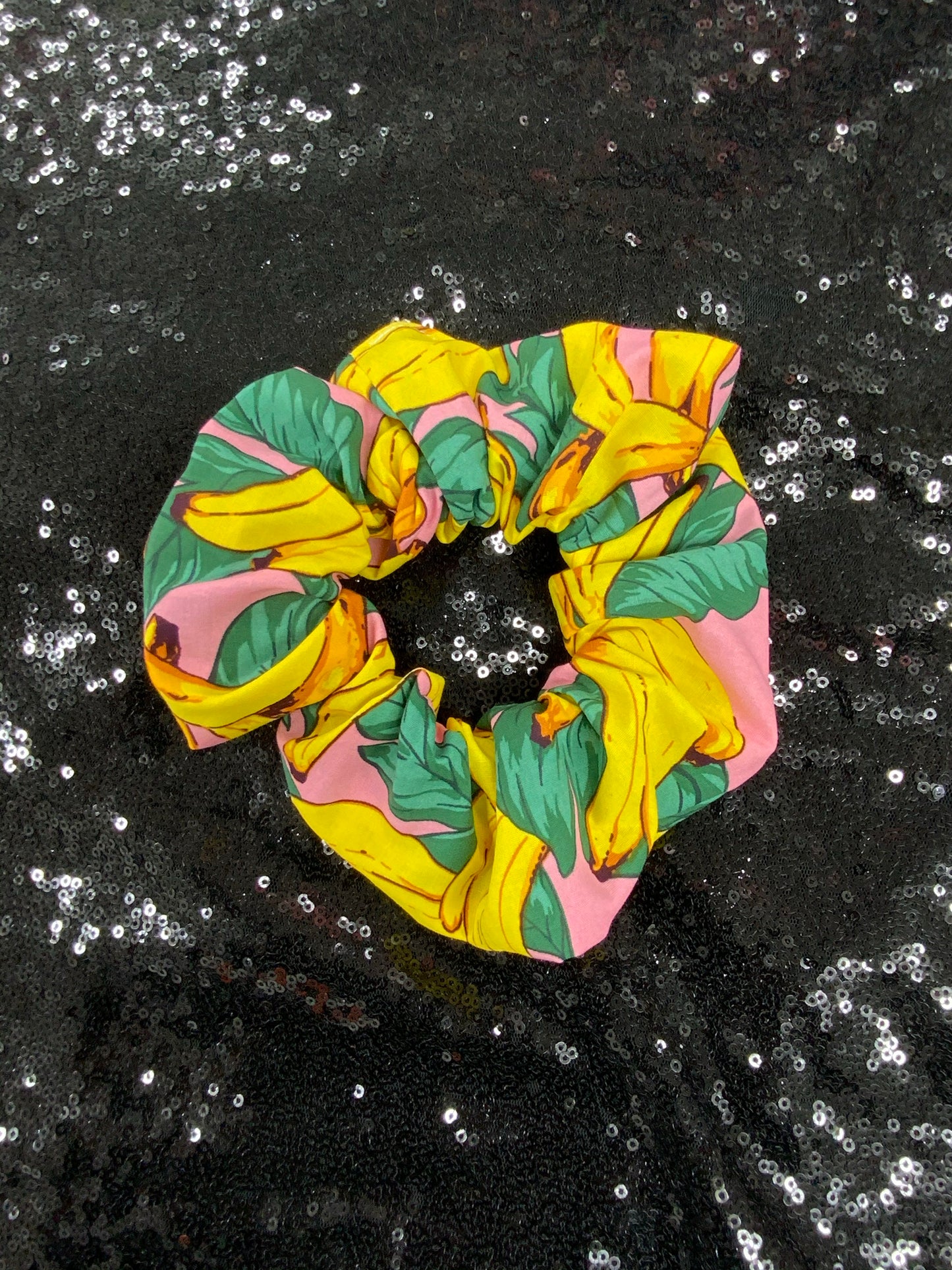 Bananas hair scrunchie