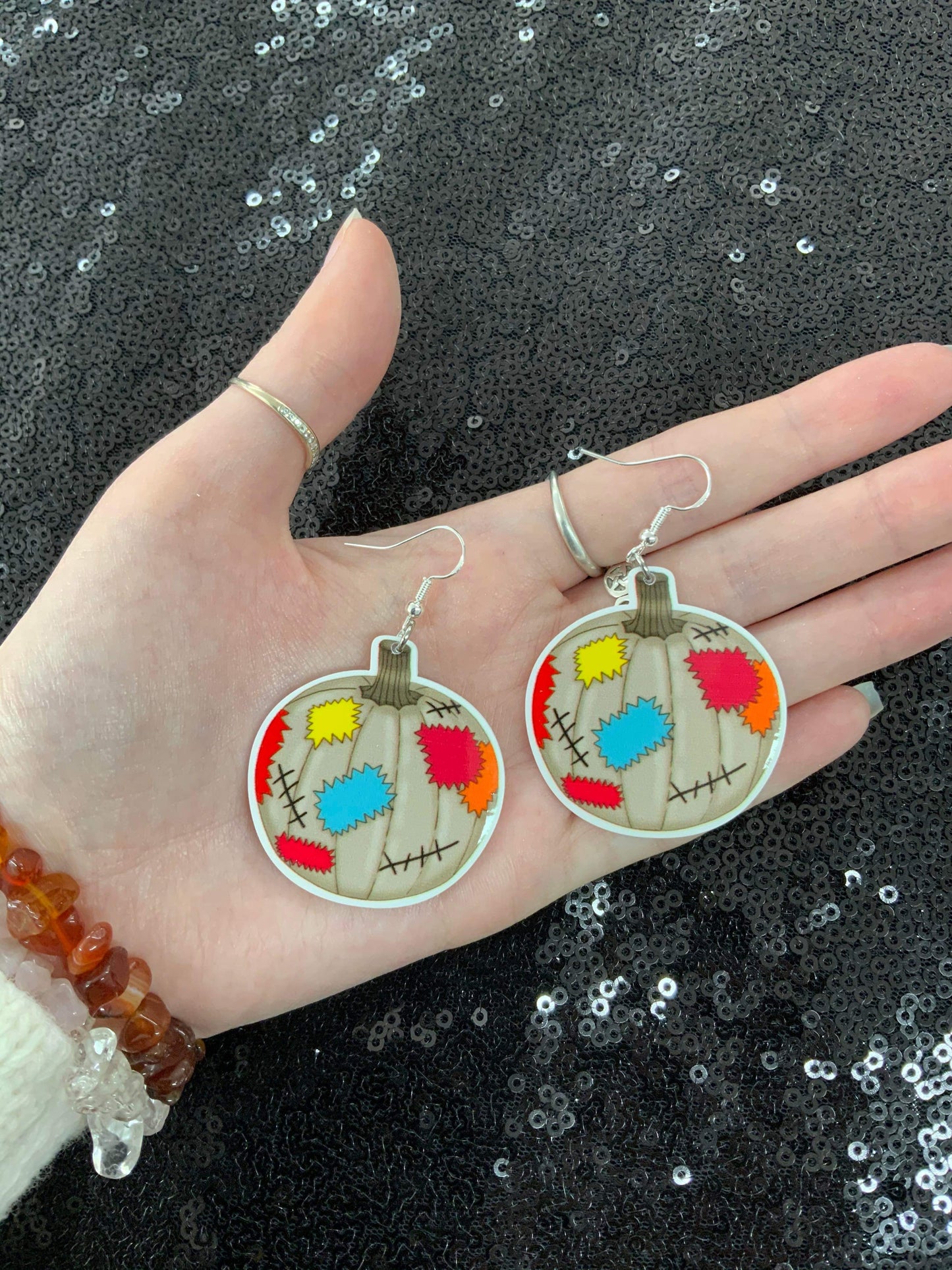 Sally pumpkins earrings