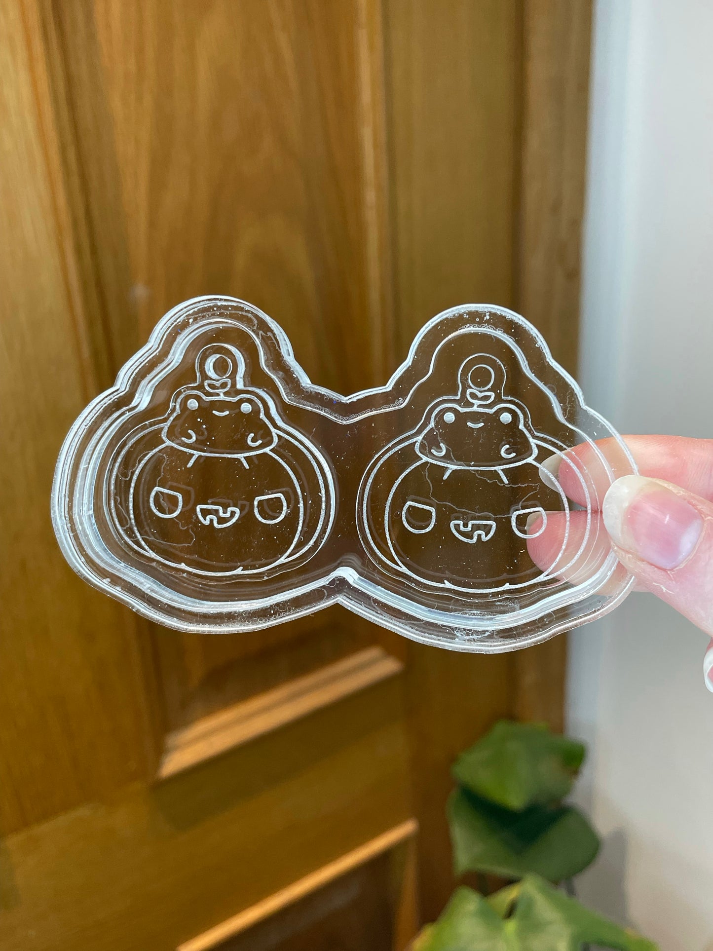 Pumpkin frog silicone earring mould