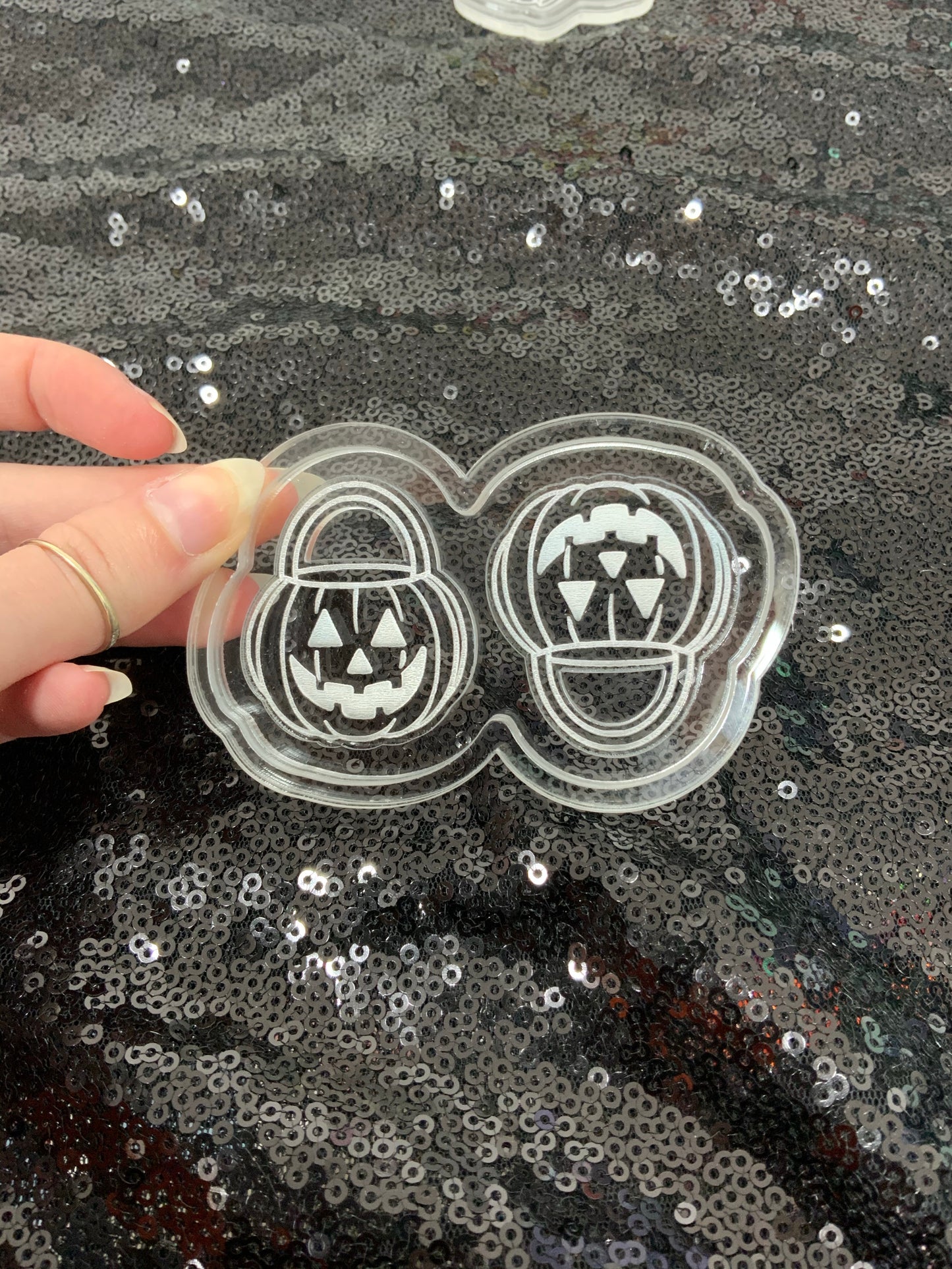 2022 pumpkin baskets silicone earring mould