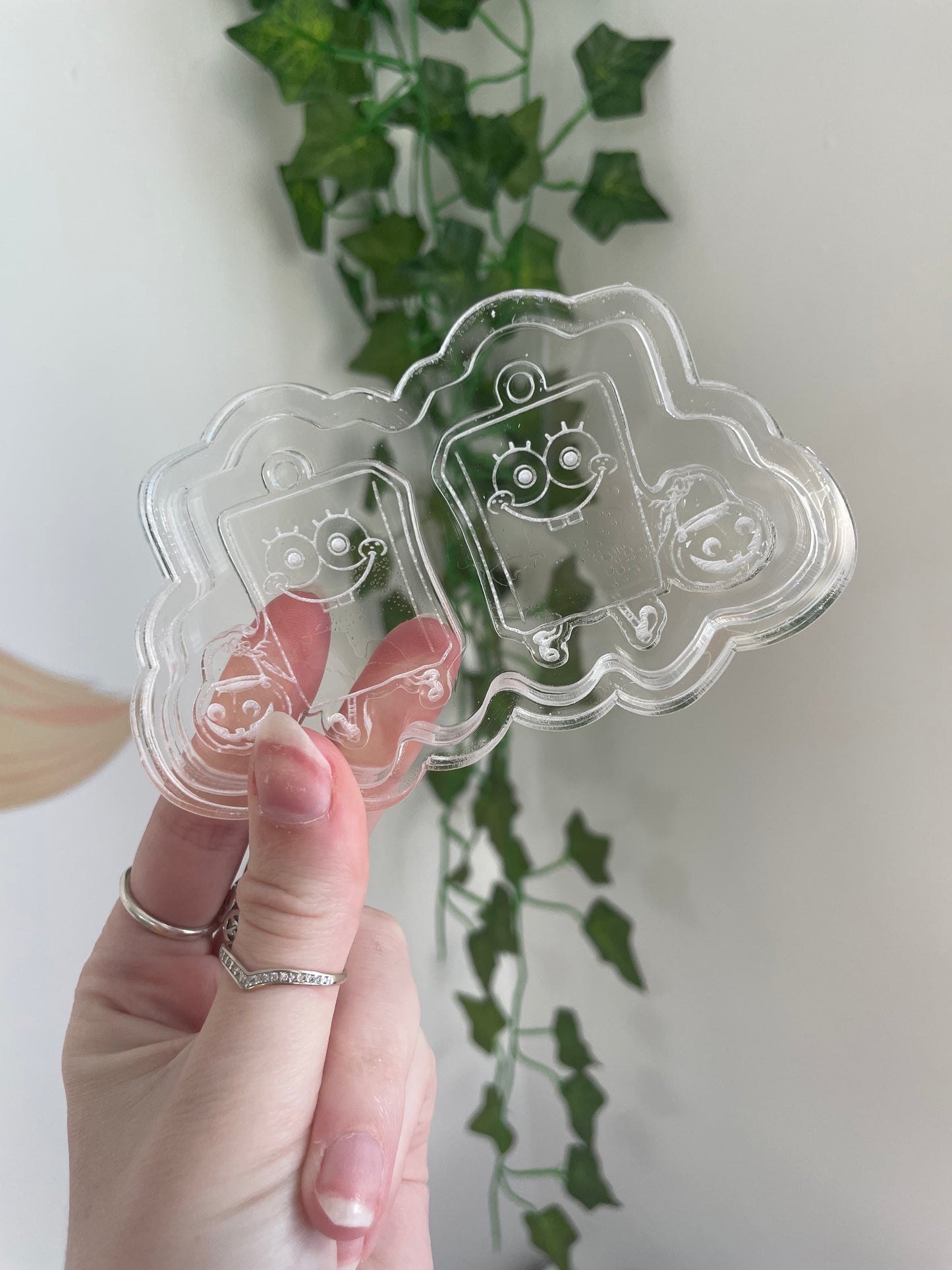 Ghost Bob trick or treat pants silicone earring mould