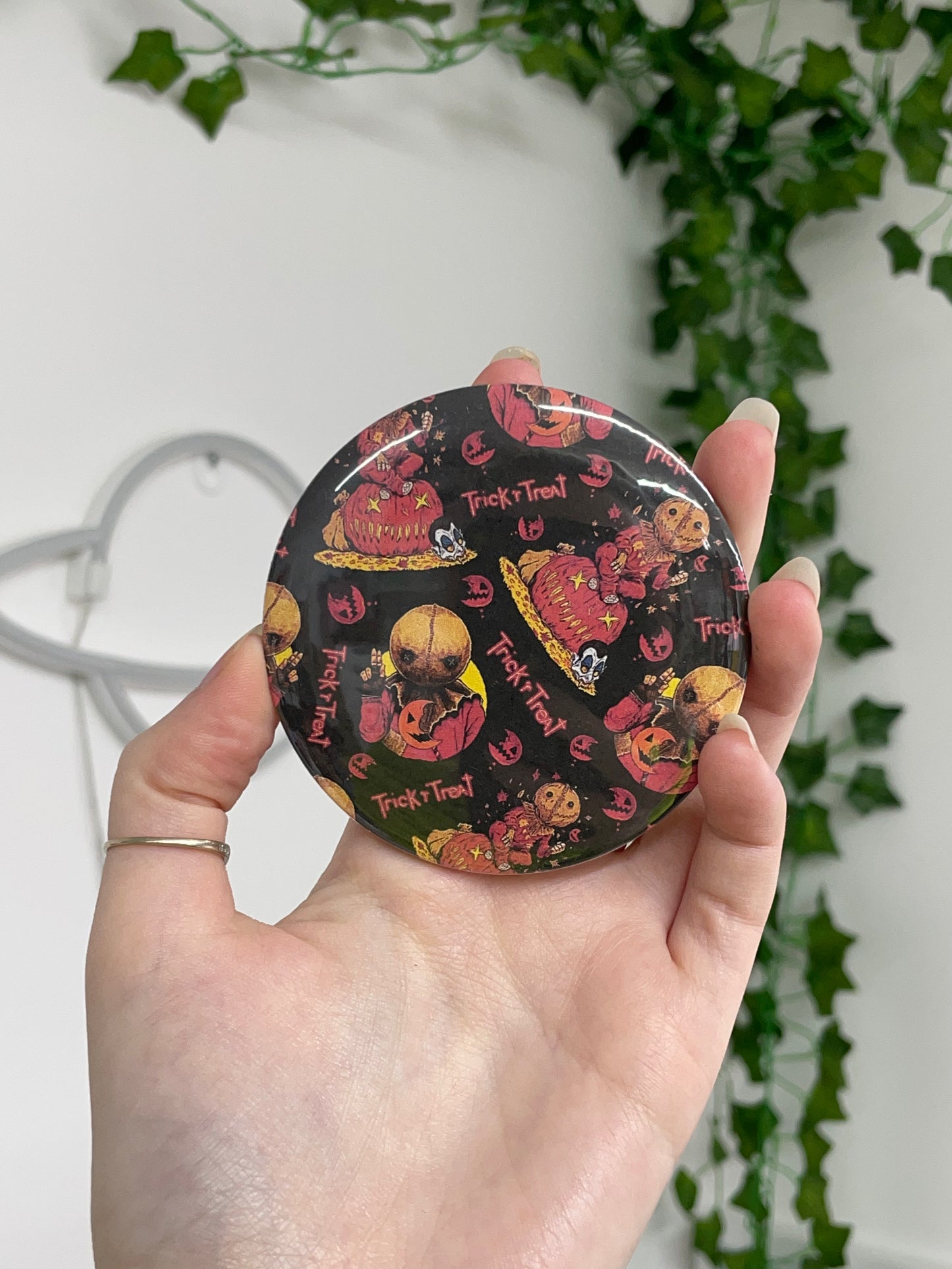 Jack o lantern sam Mirror