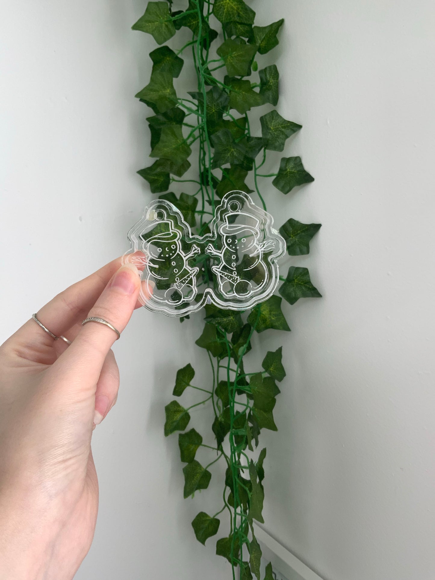 Snow balls silicone earring mould