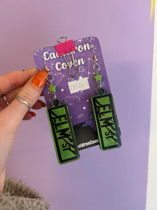 Elm st Resin earrings