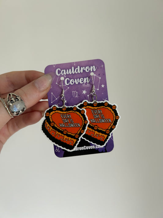 Everyday is Halloween cakes classics earrings