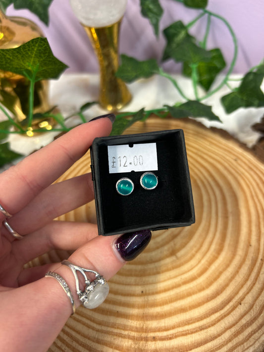 Amazonite stud earrings