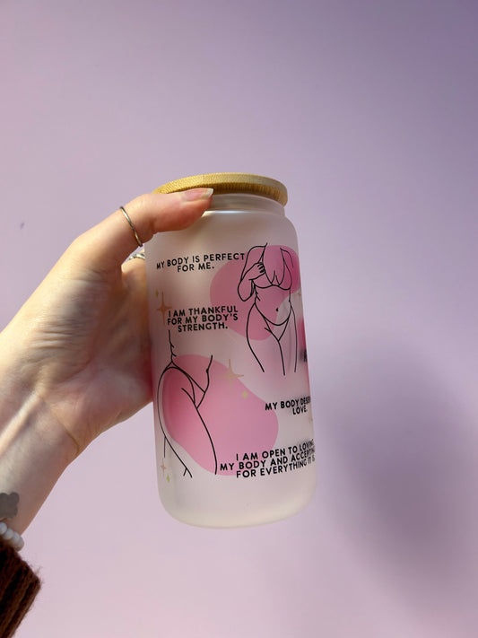 Body positive Libbey can glass