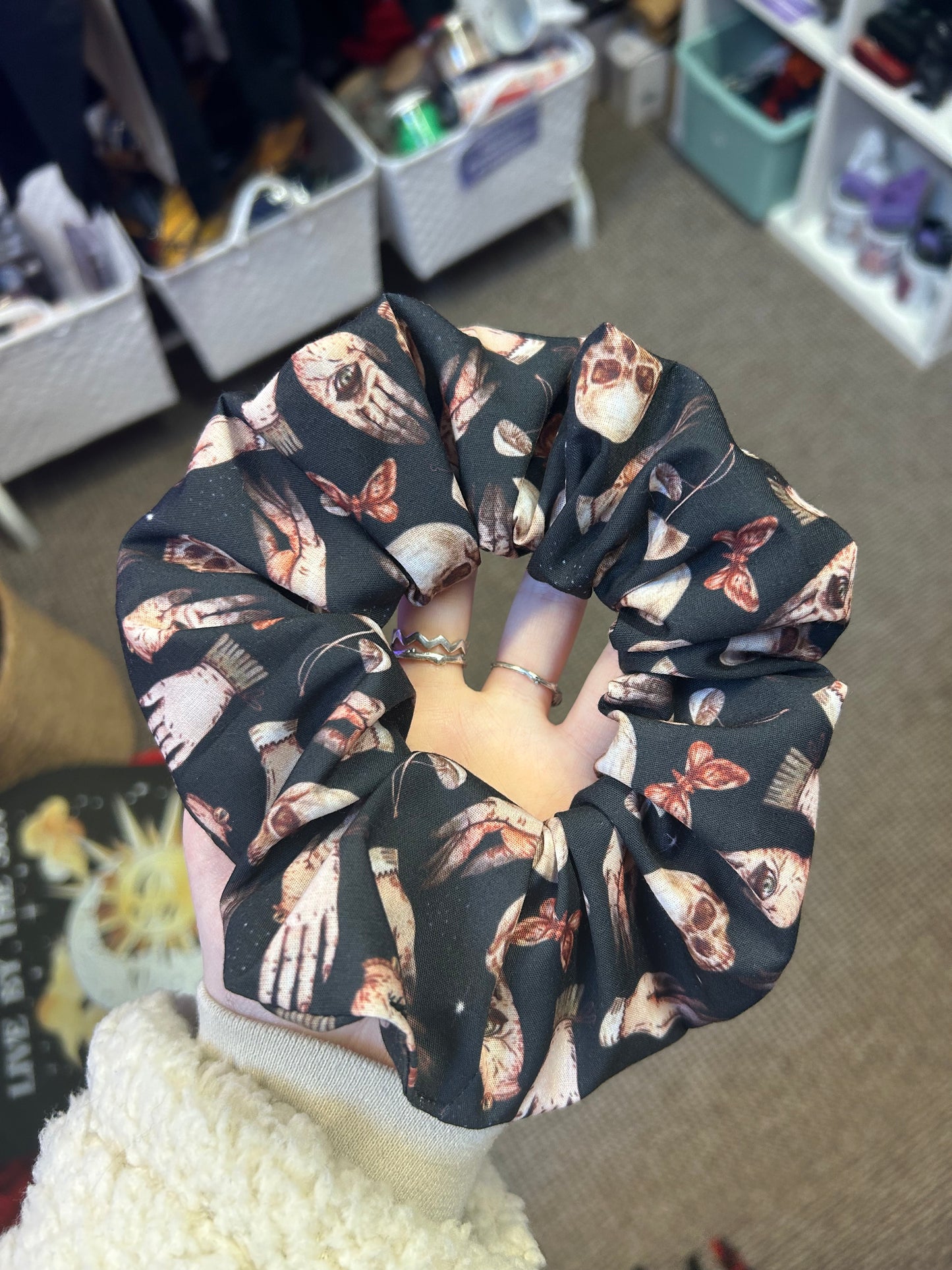 Dark witchcraft hair scrunchie