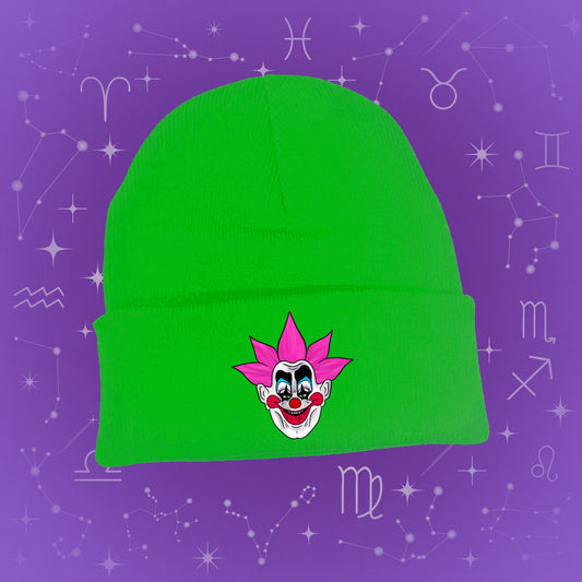 Pink clown beanie