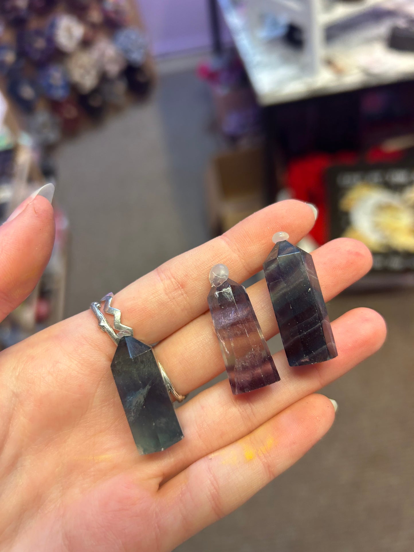 Rainbow flourite Crystal tower