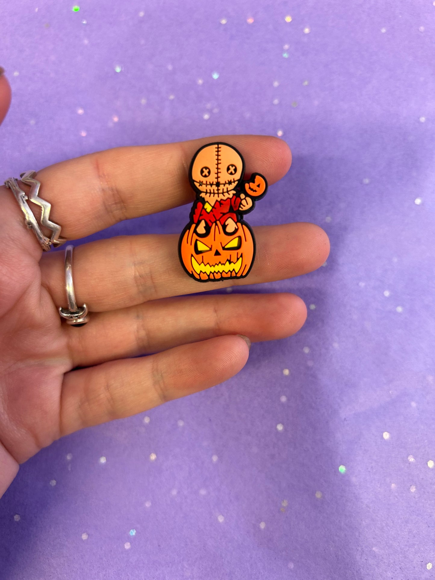 Sam pumpkin croc charm