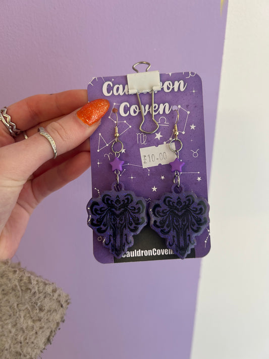 Haunted mannor Resin earrings
