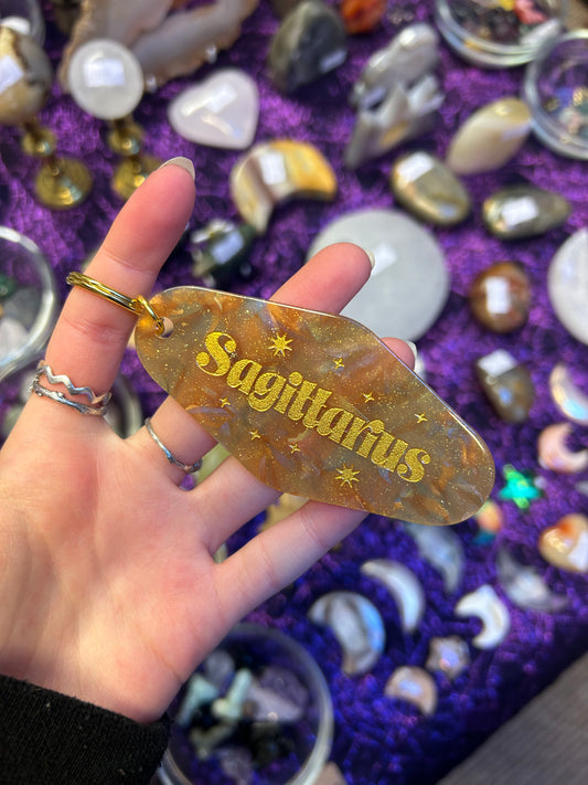 Sagittarius zodiac keychain