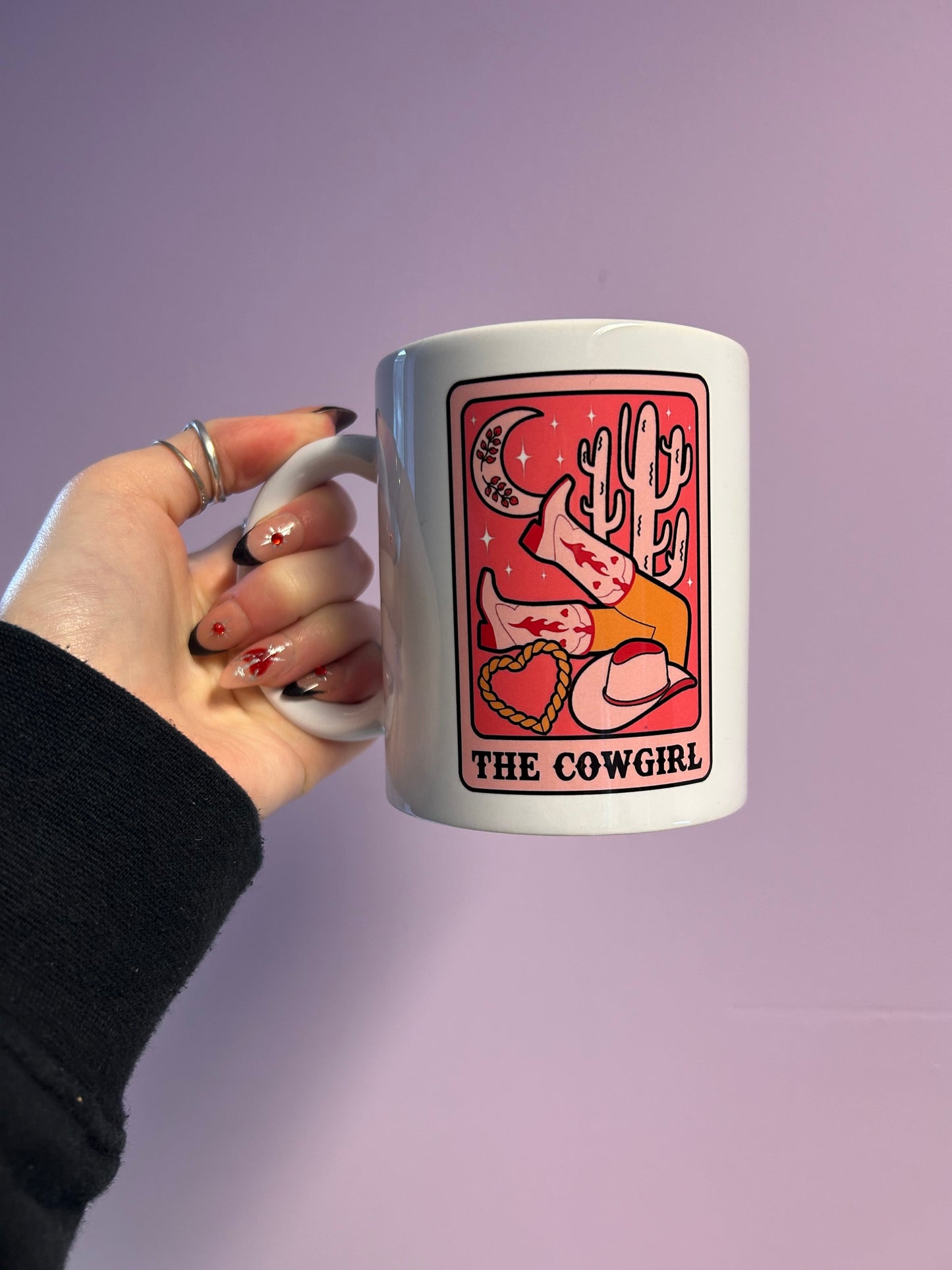 The cowgirl tarot mug