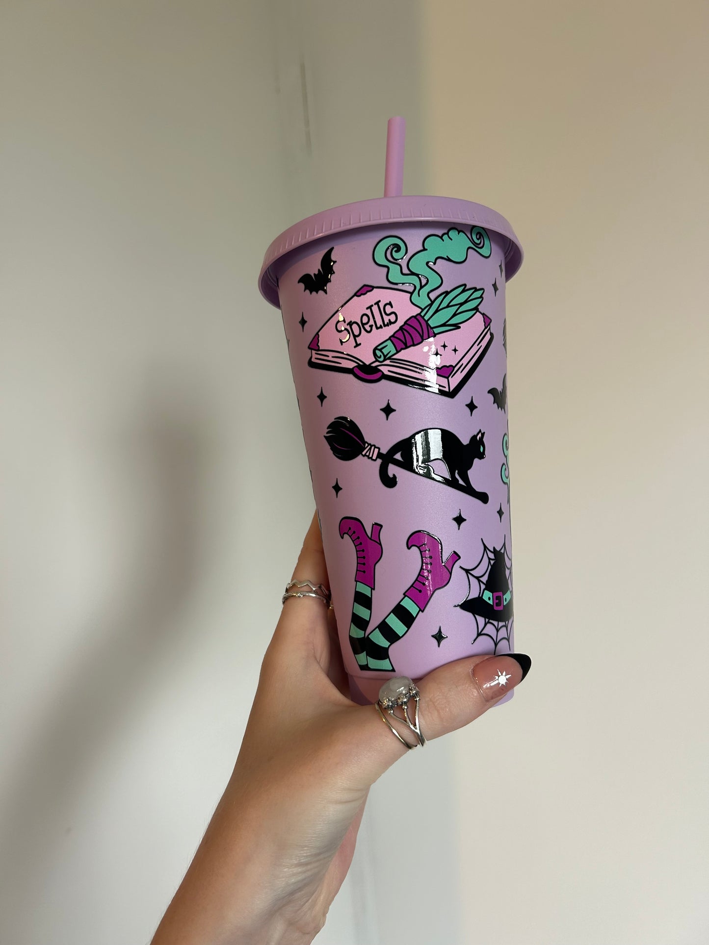 Witches brew lilac 24oz cold cup