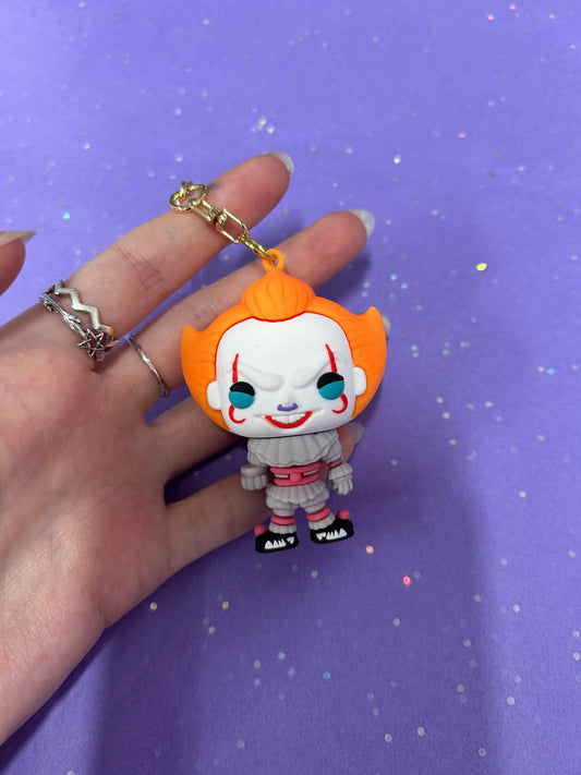 Clown horror keychain